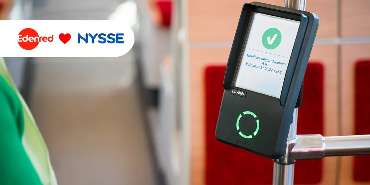 With Edenred Transport benefit, you can purchase tickets from Nysse!