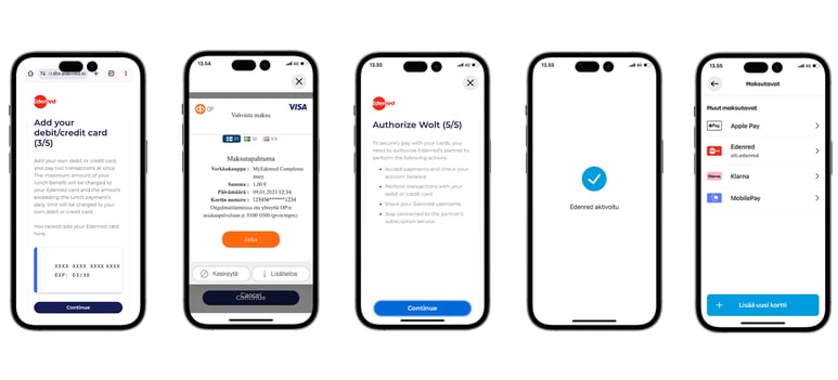 Steps to adding Edenred as a payment method in Wolt
