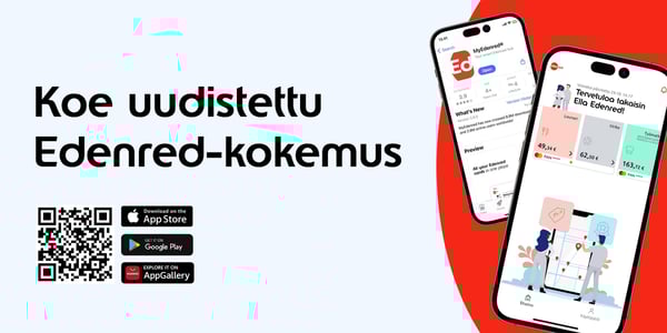 Uusi Edenred-sovellus on täällä!