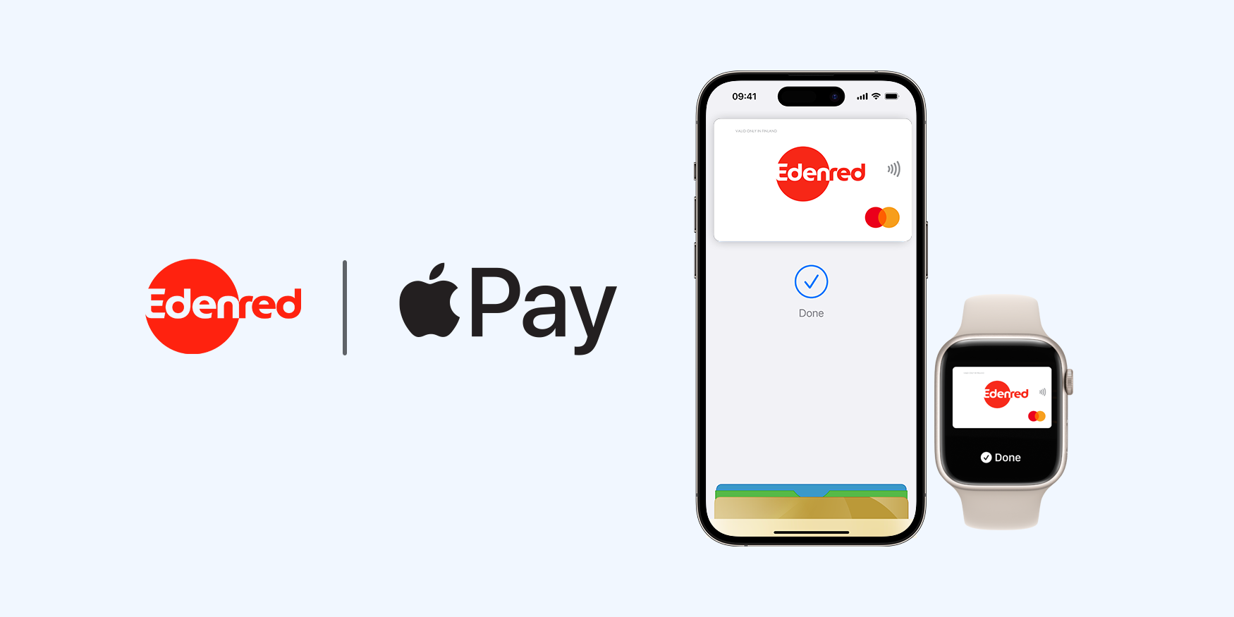 Now all Edenred benefits in Apple Pay