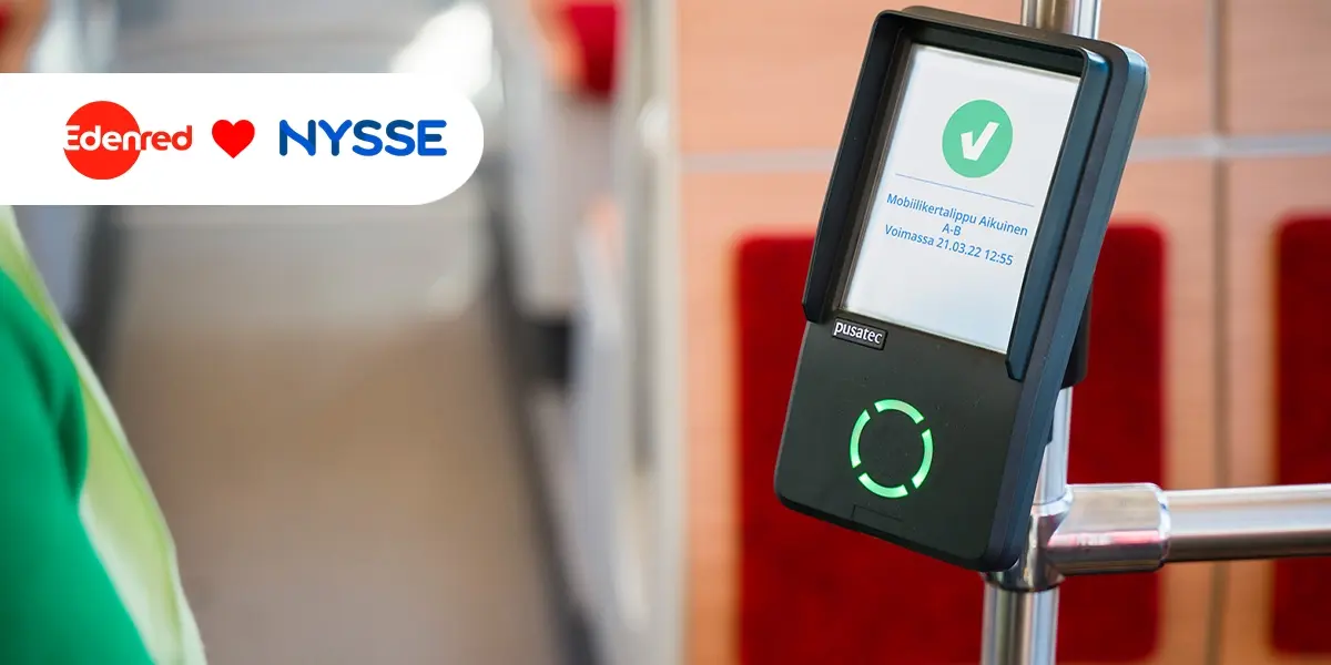 Edenred Työmatkaedulla liput Nysse Mobiilista!