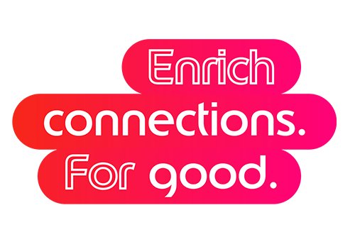 Edenred logo, joka muodostettu kymmenistä ihmisistä