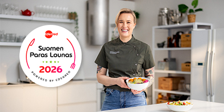 Edenred Suomen Paras Lounas 2026 tulee taas_Linnea vihonen kilpailun suojelijaksi_web-slider