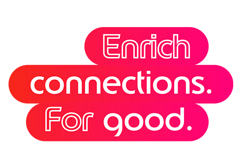Edenred logo, joka muodostettu kymmenistä ihmisistä